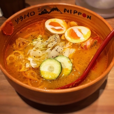 「味玉ベジソバ(1020円)」@ソラノイロ NIPPONの写真