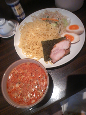 「つけ麺（味噌）７００円」@北海道ラーメン なまら 浅草店の写真