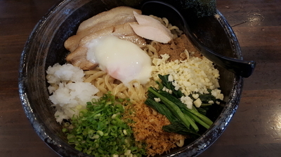 「鶏白湯まぜ麺」@六代目 麺処「まるは」極 西船橋店の写真