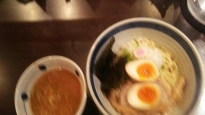 「豚骨魚介つけそば＋煮玉子」@東京駅 斑鳩の写真