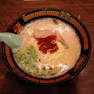 「天然とんこつラーメン ＋ 替玉（790円＋190円）」@一蘭 渋谷店の写真