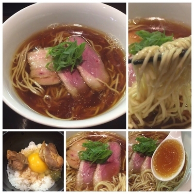 「【コラボ限定】日本三大地鶏醤油らぁ麺＋川俣軍鶏の親子TKG」@らぁ麺 すぎ本の写真