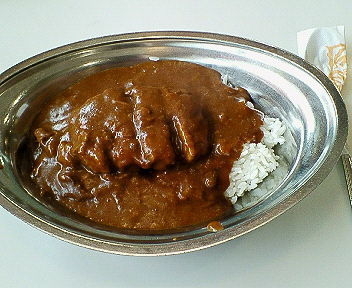 「ハンバーグ　インデアンルー　６０４円」@カレーショップインデアン 西18条店の写真