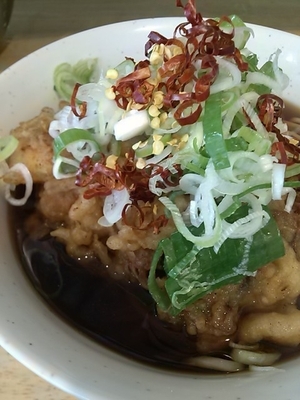 「ジャンボゲソそば」@一○そばの写真