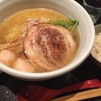 銀笹塩ラーメン（麺増し）と半鯛飯