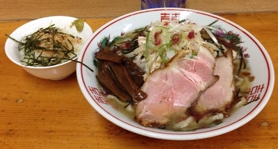 「梅冷やし塩ラーメン(限定･一口ライス付)750円」@口樂の写真