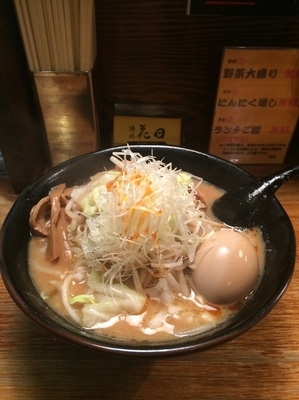 「味噌ラーメン 大盛り」@麺処 花田 上野店の写真