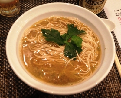 「マッドクラブそば鯵Ver.　かけ」@灰汁中華 丿貫の写真