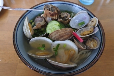 「今月の限定　貝汁潮冷やし蕎麦」@MENYA 食い味の道有楽の写真
