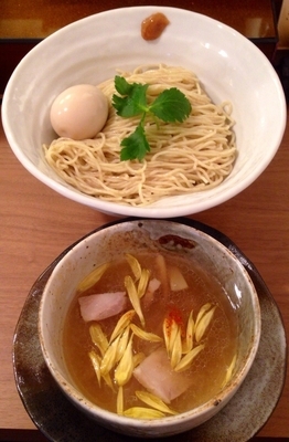 「鯛塩つけ麺みぞれ仕立て980円　本格胡麻鯛茶漬け　320円」@鯛塩そば 灯花 本店の写真