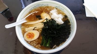 「岩のりみぞれ醤油ラーメン」@極鶏そば 高木屋の写真