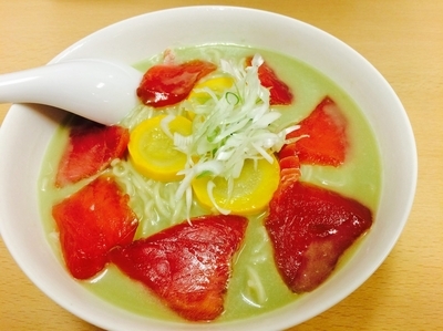 「づけまぐろのアボカドスープ冷しラーメン」@濃厚ラーメン じゅんの写真