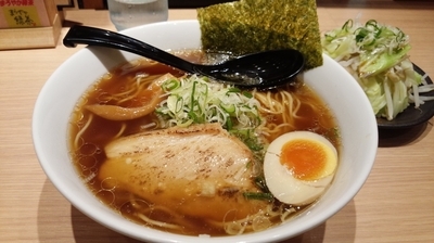 「和風魚介醤油＋野菜」@つけ麺らーめん 春樹 イオンモール東久留米店の写真