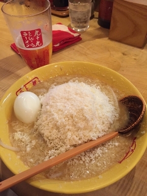 「元祖○究チーズラーメン」@九十九とんこつラーメン 恵比寿本店の写真