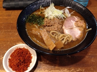 「辛味付き　味噌ラーメン」@麺や 蒼輝 AOIKAGAYAKIの写真