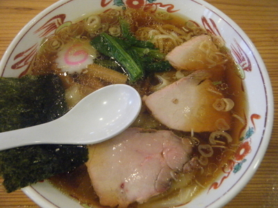 「ワンタンメン830円」@白河手打中華 賀乃屋の写真