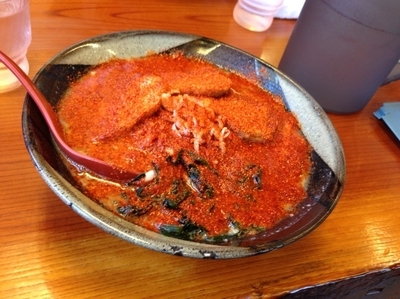 「味噌チャーシュー 一味唐辛子 880円」@ラーメンハウス新治の写真