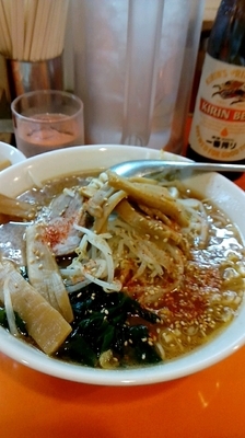 「味噌ラーメン 麺固め」@えぞ菊 御徒町店の写真
