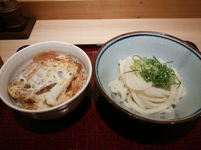 「Ａセット（かつ丼（小）+醤油（並））560円」@うどんのおがわ屋の写真
