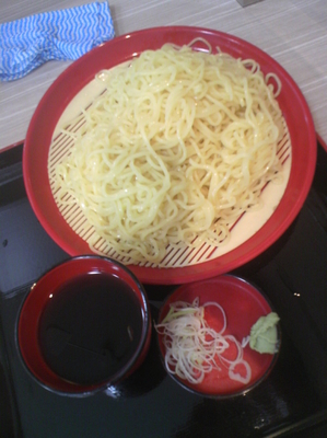 「ざるラーメン（大盛）４００円」@そば処 一心庵 渋谷店の写真