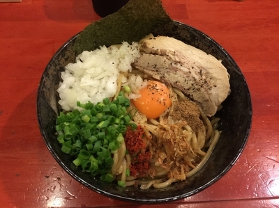 「まぜそば」@二代目狼煙 本店 葉隠製麺の写真