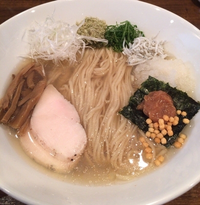 「夏季限定 冷し梅塩拉麺 900円」@創作麺工房 鳴龍の写真
