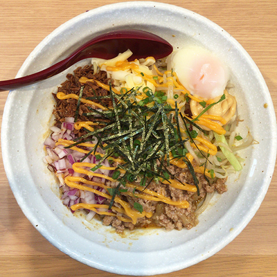 「みそまぜそば並＋ジャンク大好き」@麺小屋 てちの写真