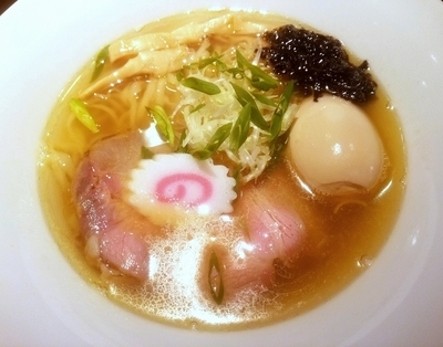 「豊深煮干しそば（塩）＋味玉 （150726）」@麺や 虎徹の写真