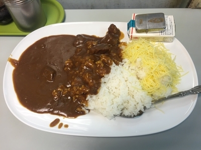 「チーズのせカレー」@常盤軒 京浜東北線中央店の写真