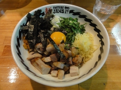 「まぜそば（カレー）」@麺FACTORY JAWSの写真