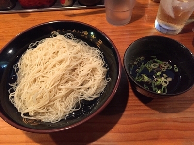 「冷 博多 飛魚（あご）だし らーそー麺  680円」@博多ラーメン 清水屋の写真