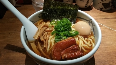「角煮らぁ麺＋味玉」@創始麺屋武蔵の写真