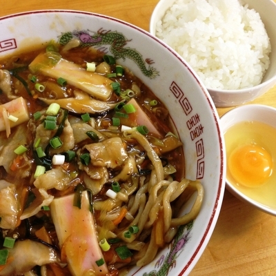 「【昼限定】マゼ郎 漢（OTOKO）＋専用追い飯」@ラーメン 龍郎の写真