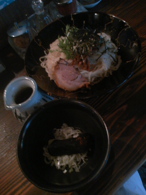 「石焼麺せいろ（サンマ正油つけ麺）７８０円」@秋刀魚中華そば 生粋の写真