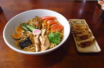 「冷やし中華(大盛り)＋餃子」@越谷大勝軒 NANAの写真