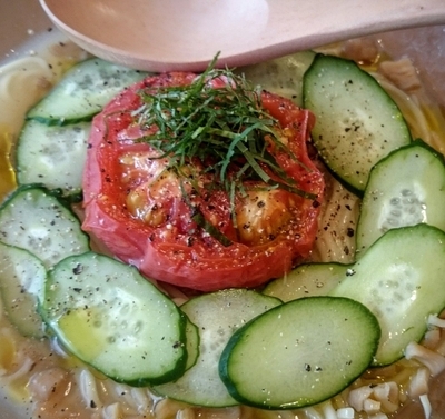 「浅利冷やしＳＯＢＡ（限定）」@鶏ポタラーメン THANK お茶の水の写真