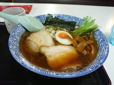 「【和風にぼしラーメン(並盛・130g)780円】→500円」@手もみラーメン もりもり亭の写真