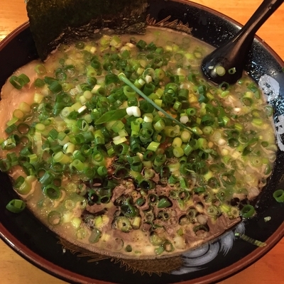 「ネギらーめん」@とんこつらーめん 黒竜の写真