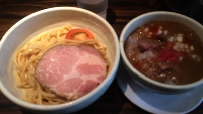 「トマトつけ麺 300g プチにらもやし ¥900、¥20」@（麺）並木商事の写真