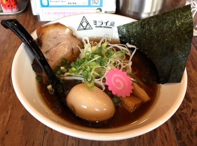「TOKYO醤油味玉ラーメン」@noodle kitchen ミライゑの写真