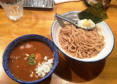 「味玉辛つけ麺(大辛) 980円」@麺屋 海心の写真