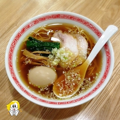 「半熟煮玉子そば 800円」@中華そば 熊野の写真