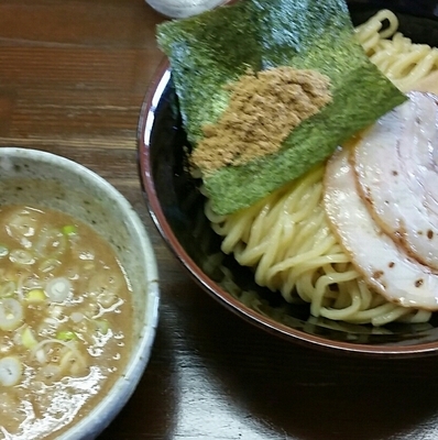 「魚介豚骨つけ麵　８００円」@横浜家系ラーメン 藤家の写真