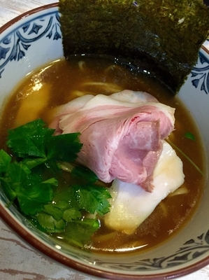 「【気まぐれ限定】飛騨地鶏✖️和風出汁￥850」@中華そば 四つ葉の写真