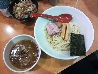 「【限定】産直鮪の濃味つけ麺」@麺屋 翔 西新宿本店の写真