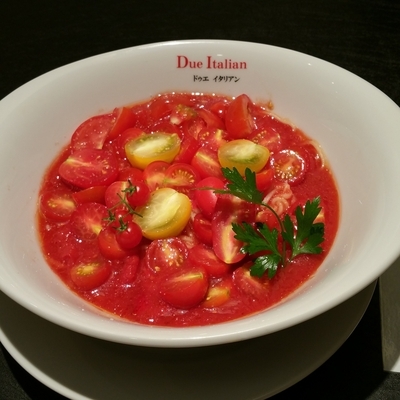 「トマトらぁ麺1,200円」@黄金の塩らぁ麺 due Italian 横浜の写真