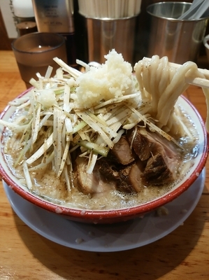 「ネギらーめん900円」@らーめん バリ男 新橋本店の写真
