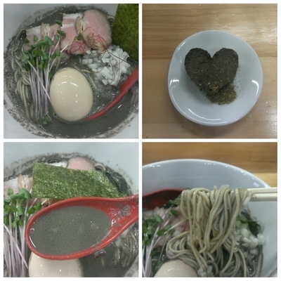 「煮干らーめん【セメント一番搾り】＋味玉」@めんや天夢の写真