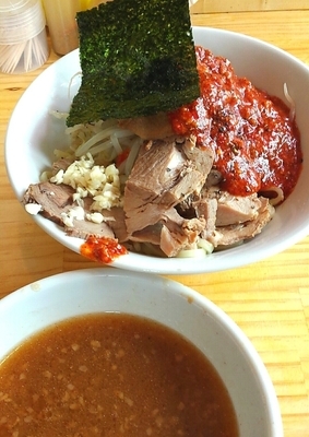 「オロチョンつけめん600円」@にかいやの写真