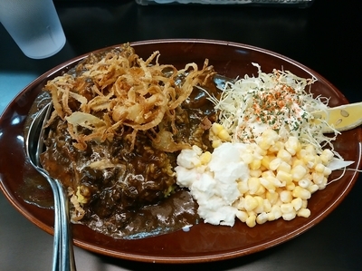 「黒い肉カレー④⑧⑩（大盛同料金）890円」@カレーは飲み物。 ニュー新橋ビル店の写真